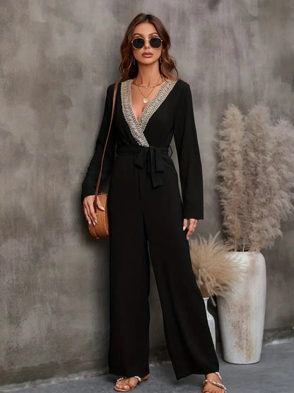 Norelya | Jumpsuit Elegante de Manga Larga para Mujer