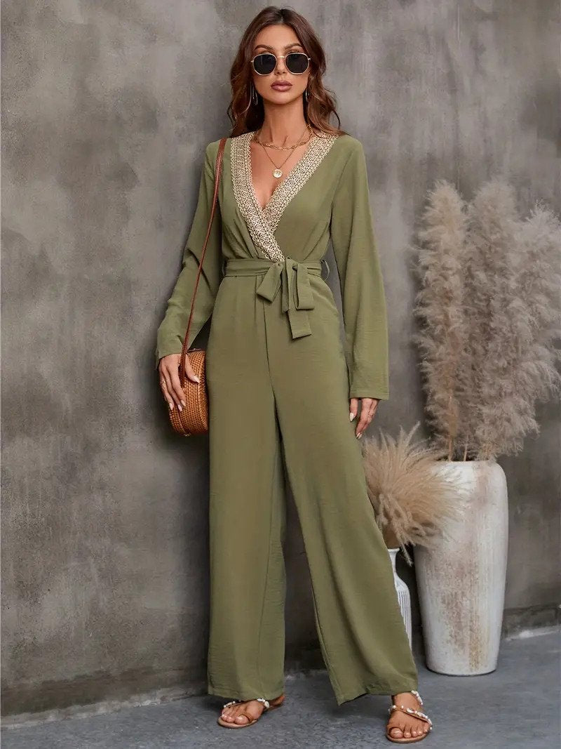 Norelya | Jumpsuit Elegante de Manga Larga para Mujer
