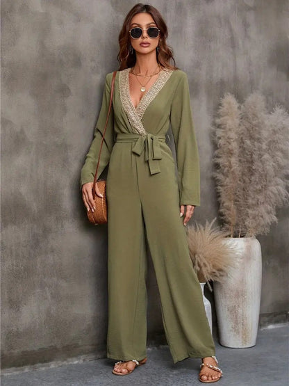Norelya | Jumpsuit Elegante de Manga Larga para Mujer