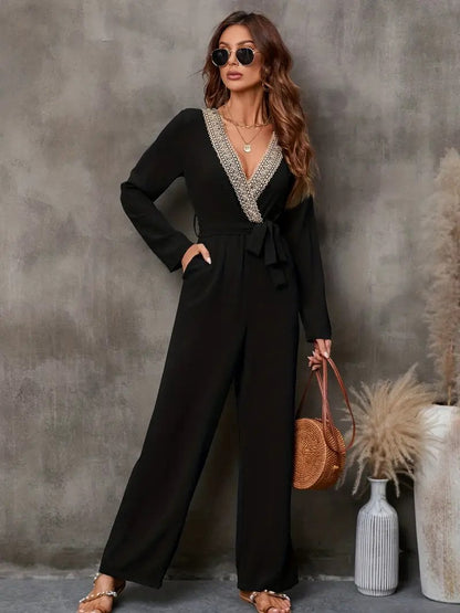Norelya | Jumpsuit Elegante de Manga Larga para Mujer